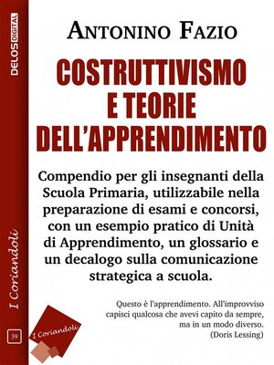 cover image of Costruttivismo e teorie dell'apprendimento